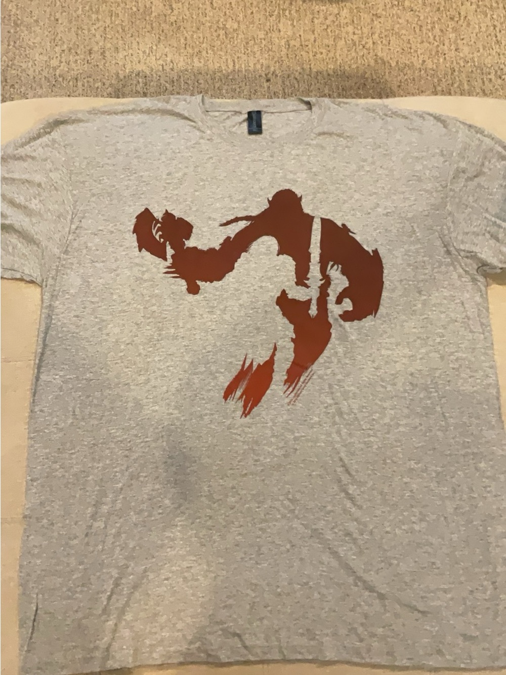God of War Kratos Graphic T-Shirt Gray XL New Without Tags
